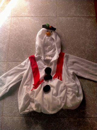 Disfraz muñeco de nieve 