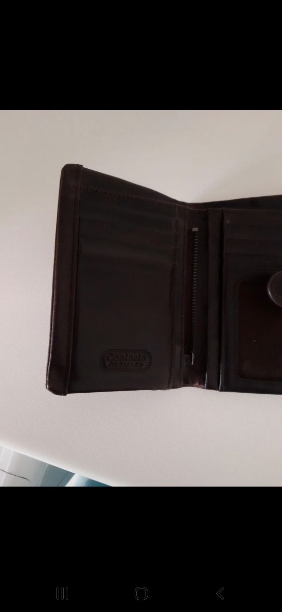 portafoglio uomo in pelle marrone