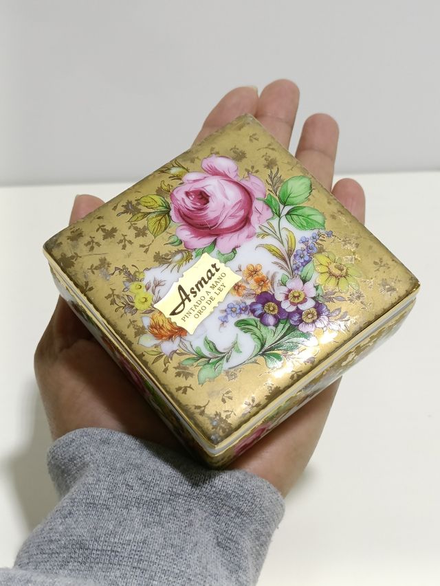 JOYERO ANTOGUO DE PORCELANA. MADE IN ESPAÑA