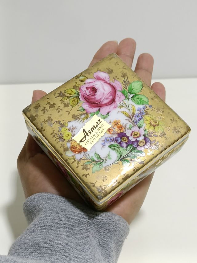 JOYERO ANTOGUO DE PORCELANA. MADE IN ESPAÑA