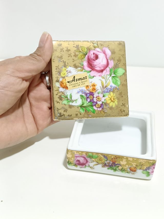 JOYERO ANTOGUO DE PORCELANA. MADE IN ESPAÑA