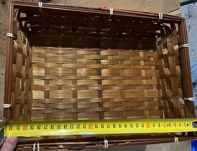 Cesto vimini lèggerò per contenere Natale