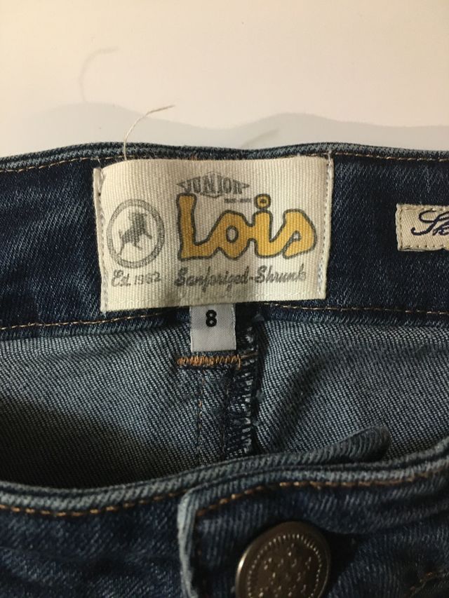 LOTE Pantalon vaquero lois y sudadera talla 8-9