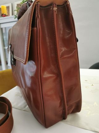 maletín vintage piel auténtica