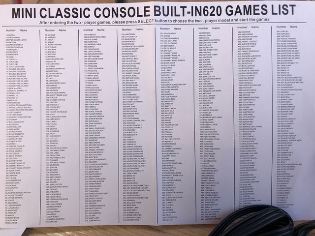 Video consola Retro 620 juegos. 