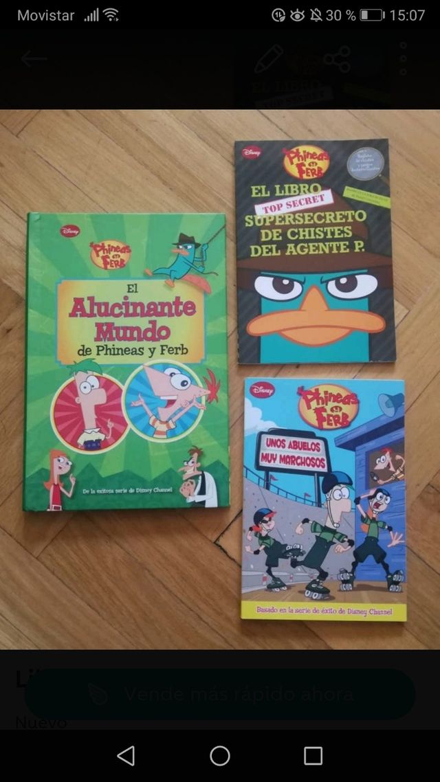 Libros Phineas y Ferb