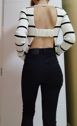 Jersey espalda abierta