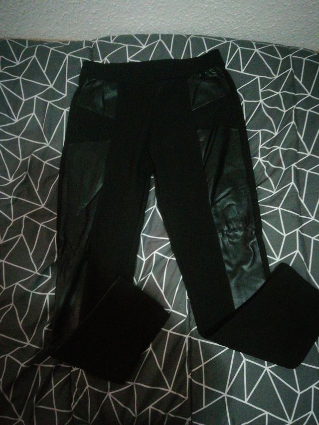 mallas polipiel negras Nuevas mujer