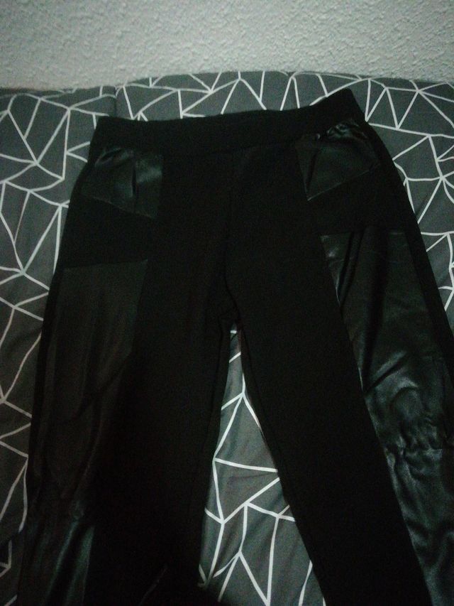 mallas polipiel negras Nuevas mujer