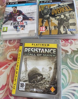 Play 3, 3 mandos, volante y 15 juegos