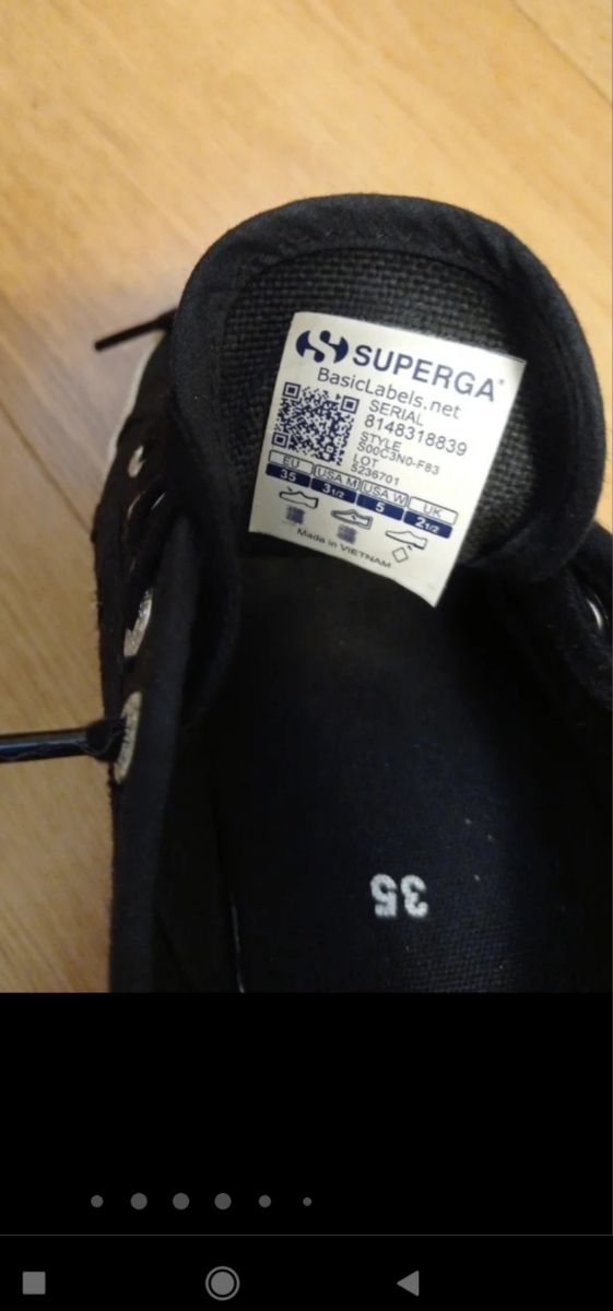 Zapatillas Superga  Talla 35