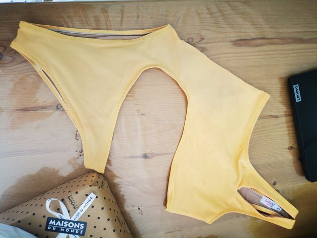 trikini amarillo kaki 