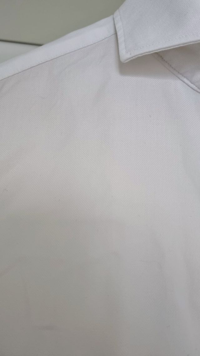 Camisa de vestir color blanco Mango talla S