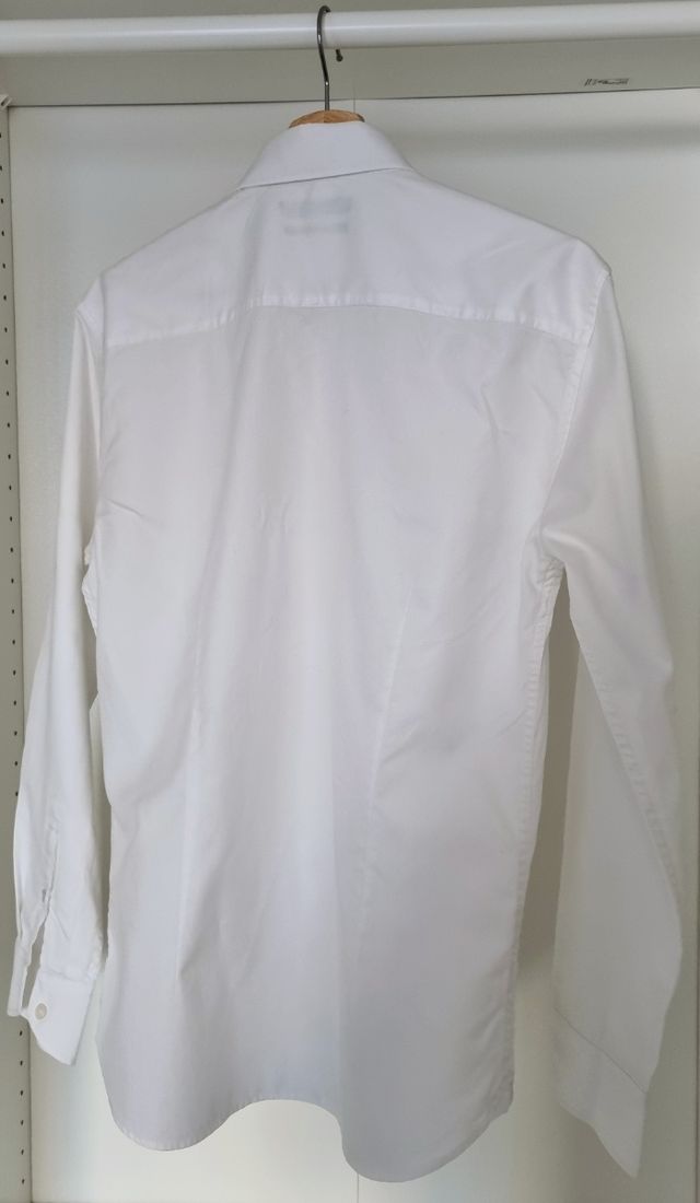 Camisa de vestir color blanco Mango talla S