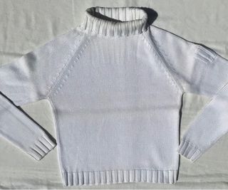 Jersey-suéter cuello alto, algodón,Zara, M