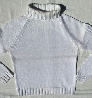 Jersey-suéter cuello alto, algodón,Zara, M