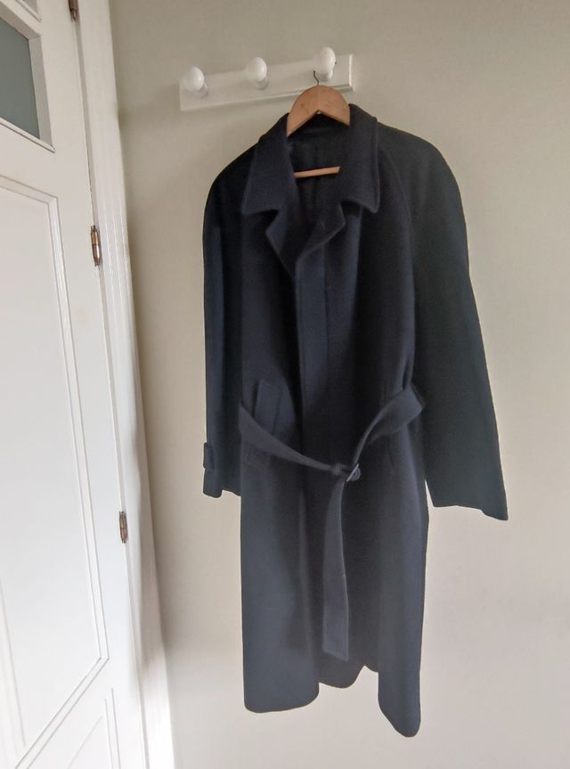 abrigo de lana y cashemire hombre talla 52