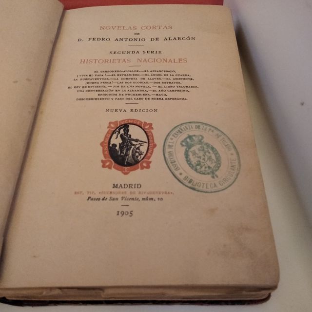1905 Romanzi brevi di Pedro Antonio de Alarcón