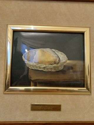 cuadro marco madera autor dali