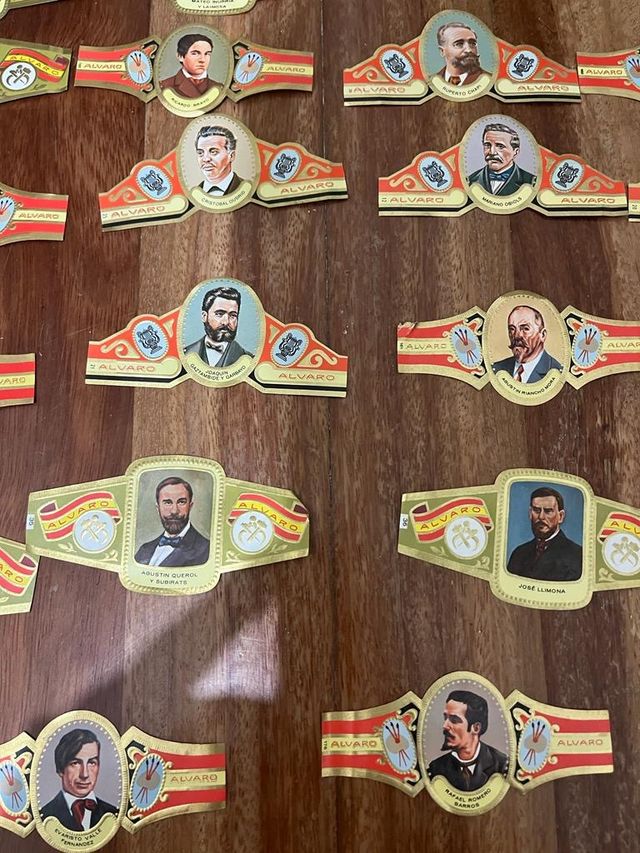 39 vitolas Fabrica de Tabacos Alvaro con su caja