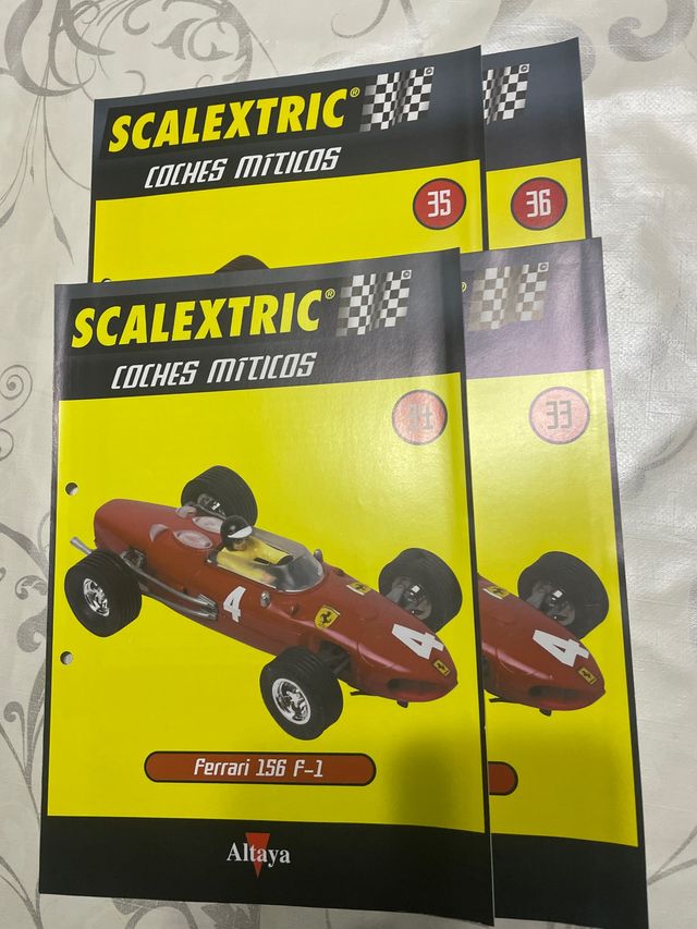 4 fascículos del Ferrari 156 de Scalextric Al 