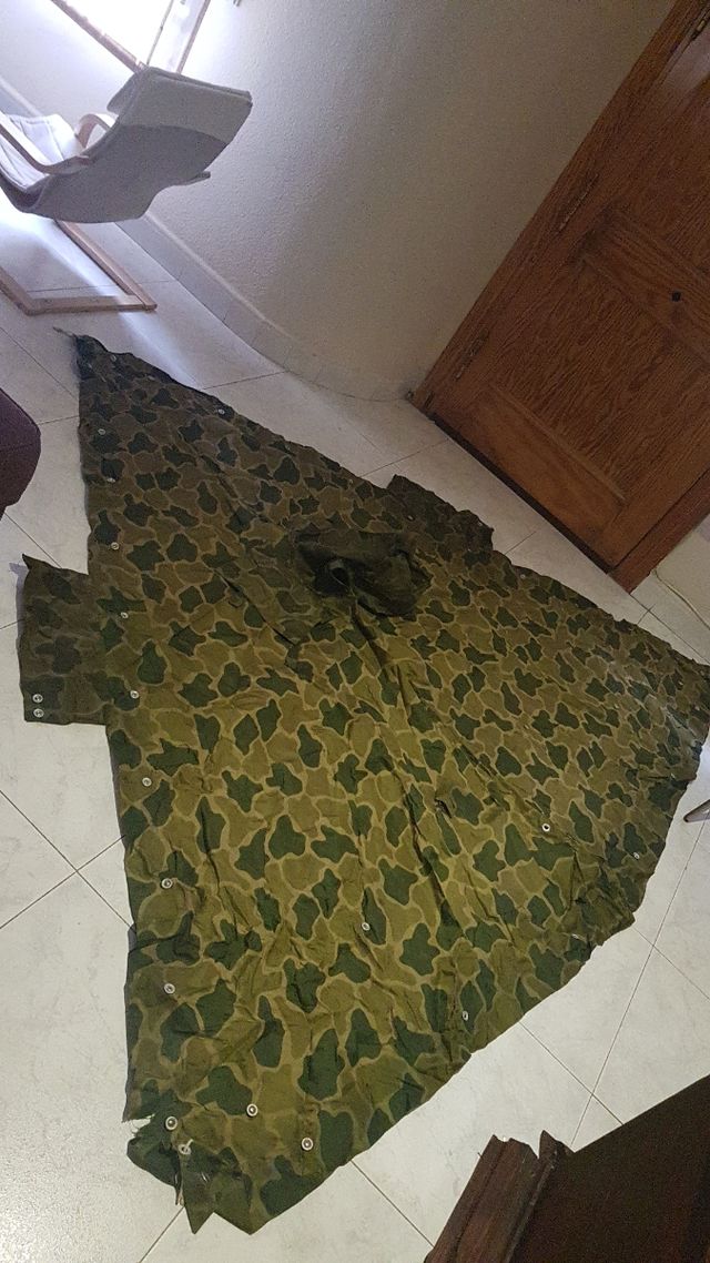 poncho camuflaje militar replica tercer Reich
