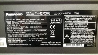 Televisor Panasonic Viera 42" Plasma(TH-42PX70E)