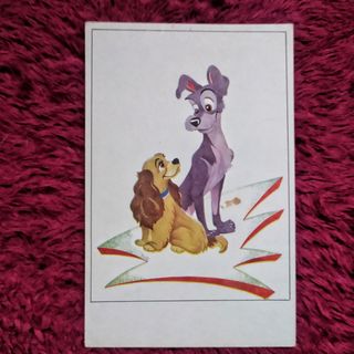 4 POSTALES ORIGINALES DISNEY 1956