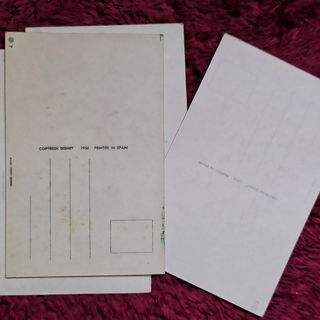 4 POSTALES ORIGINALES DISNEY 1956