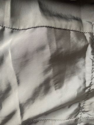 Abrigo plumas zara gris plata