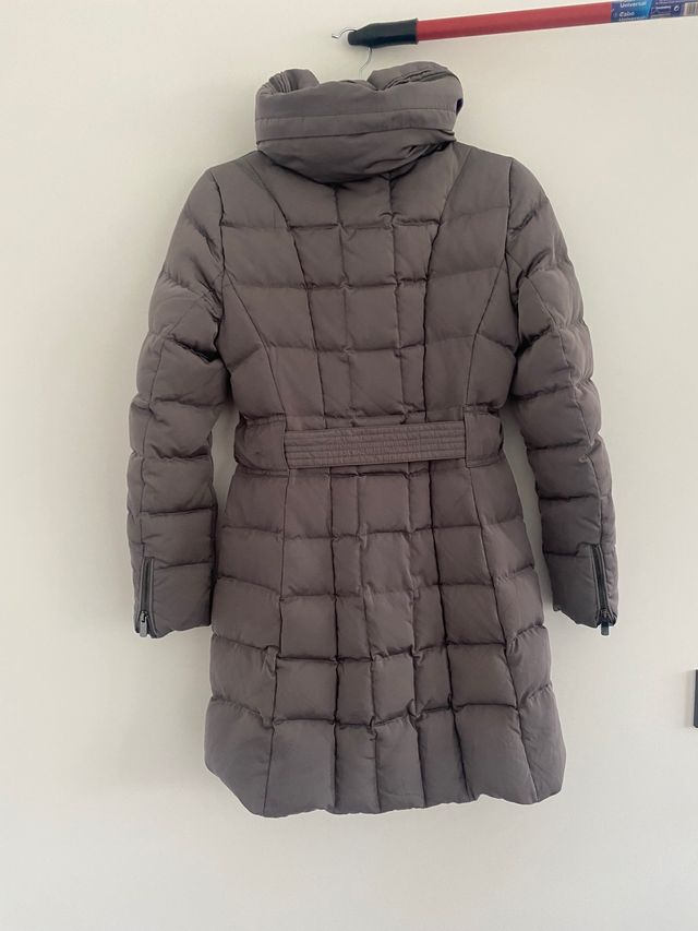 Cappotto in piuma d'argento grigio Zara