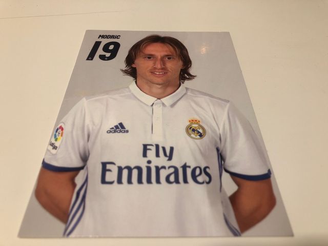 Tarjeta postal con Luka Modric