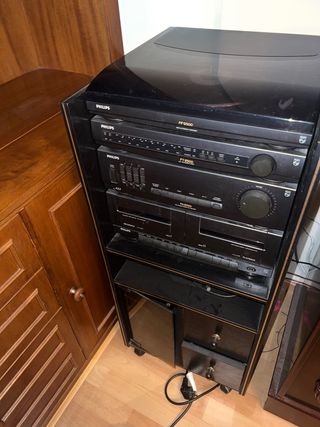 Radio de discos antigua