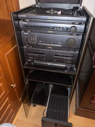 Radio de discos antigua