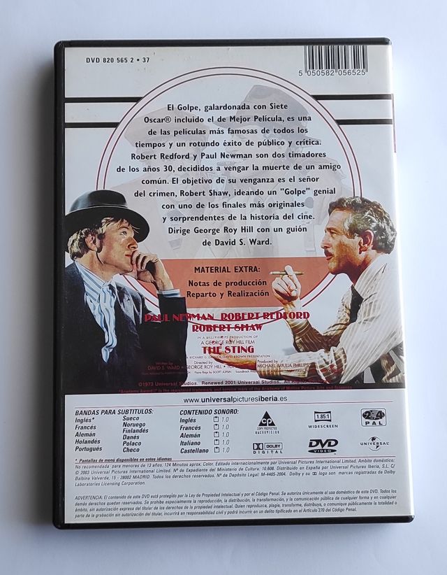 PELICULA EL GOLPE DVD