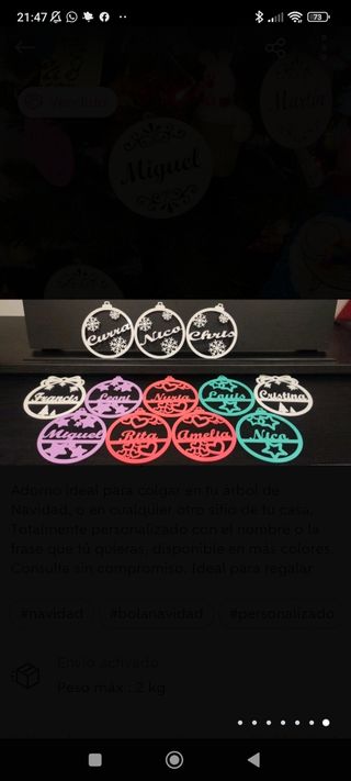 Bolas de Navidad Personalizadas