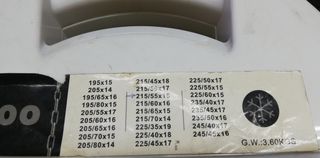 cadenas nieve para turismo