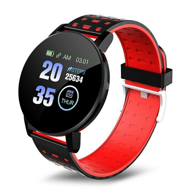 Smartwatch da uomo Smartwatch rosso nero