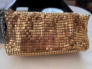 Bolso fiesta con reloj y espejo de aumento, nuebo