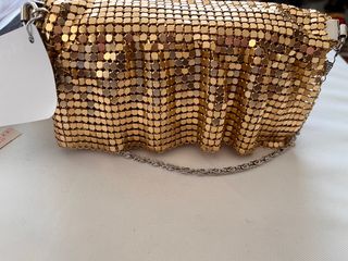 Bolso fiesta con reloj y espejo de aumento, nuebo