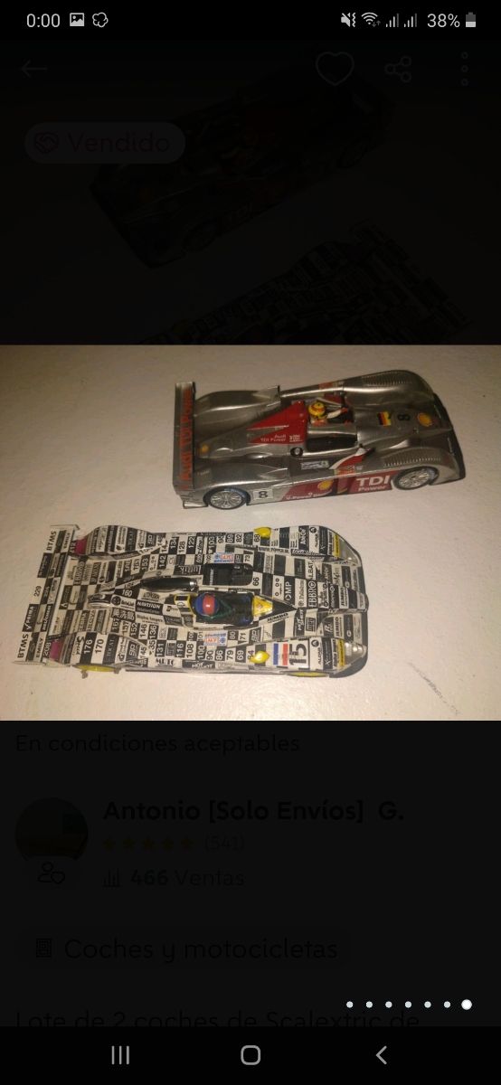 COCHES LE MANS SCALEXTRIC