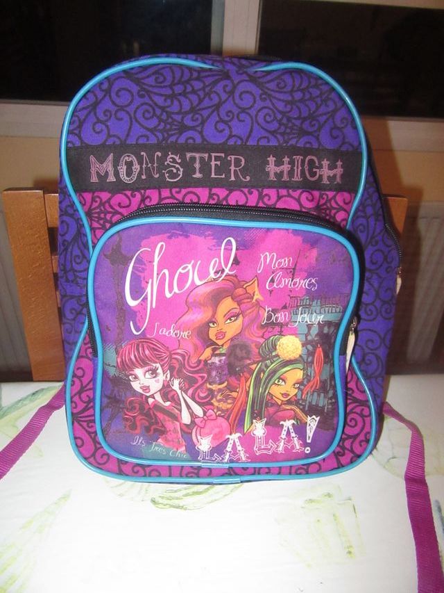 Mochila con estampación de las Monster High