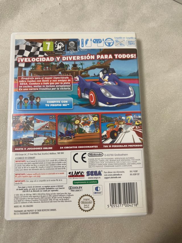Wii sonic sega all-stars