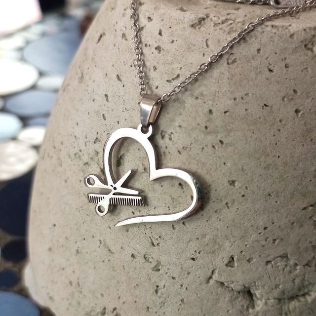 Cadena de acero Regalo para peluqueros o estilista