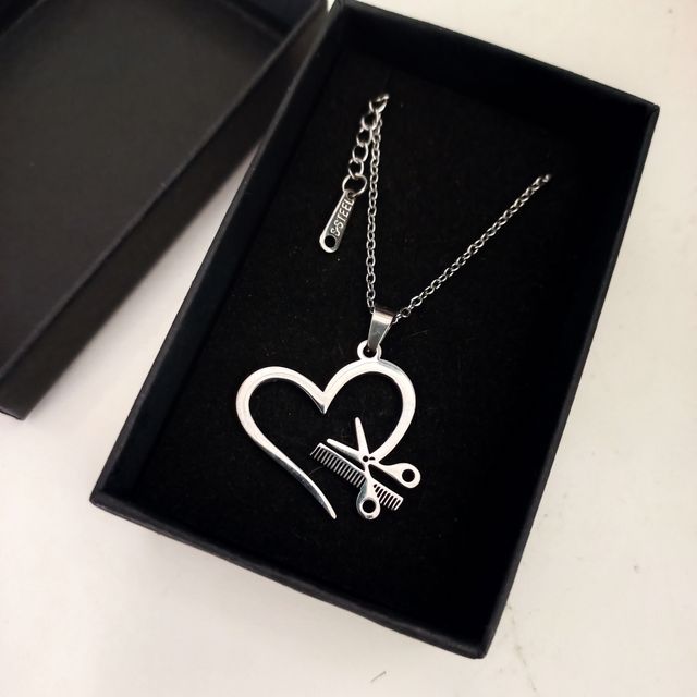 Cadena de acero Regalo para peluqueros o estilista