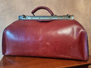 2 maletines por 1 Réplica en piel maletín antiguo