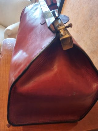 2 maletines por 1 Réplica en piel maletín antiguo