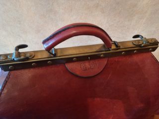 2 maletines por 1 Réplica en piel maletín antiguo