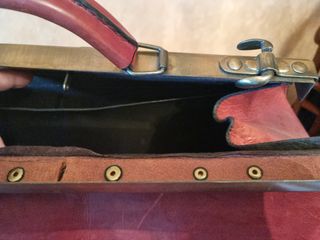 2 maletines por 1 Réplica en piel maletín antiguo