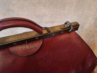 2 maletines por 1 Réplica en piel maletín antiguo